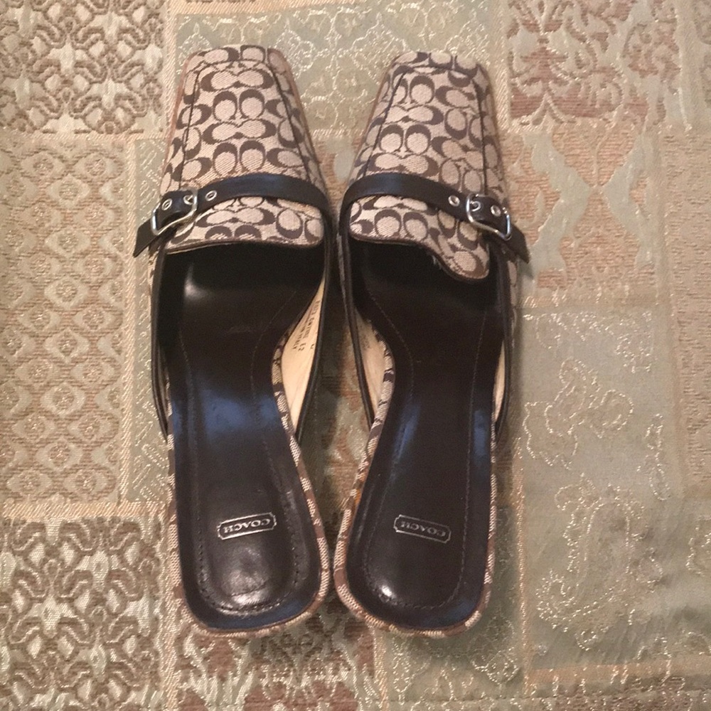 SOLD!!- Coach sling back slip ins